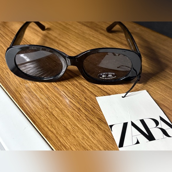 Nwt- zara- oval acetate sunglasses - Picture 4 of 7